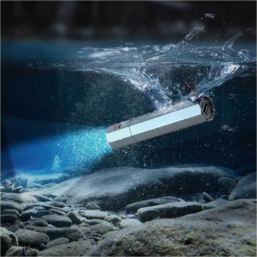 E-CP blue LED flashlight