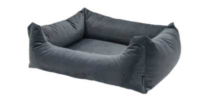 Velour grey dog bed M