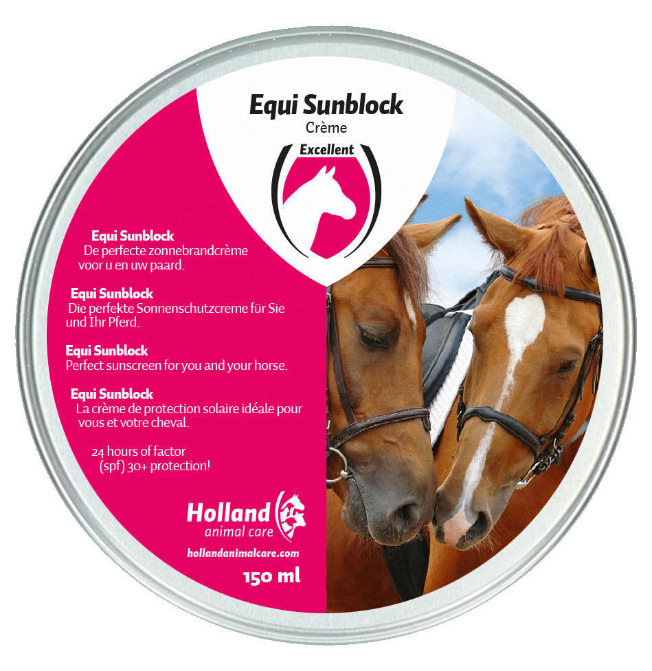 Horse cream for sunburn, horse care