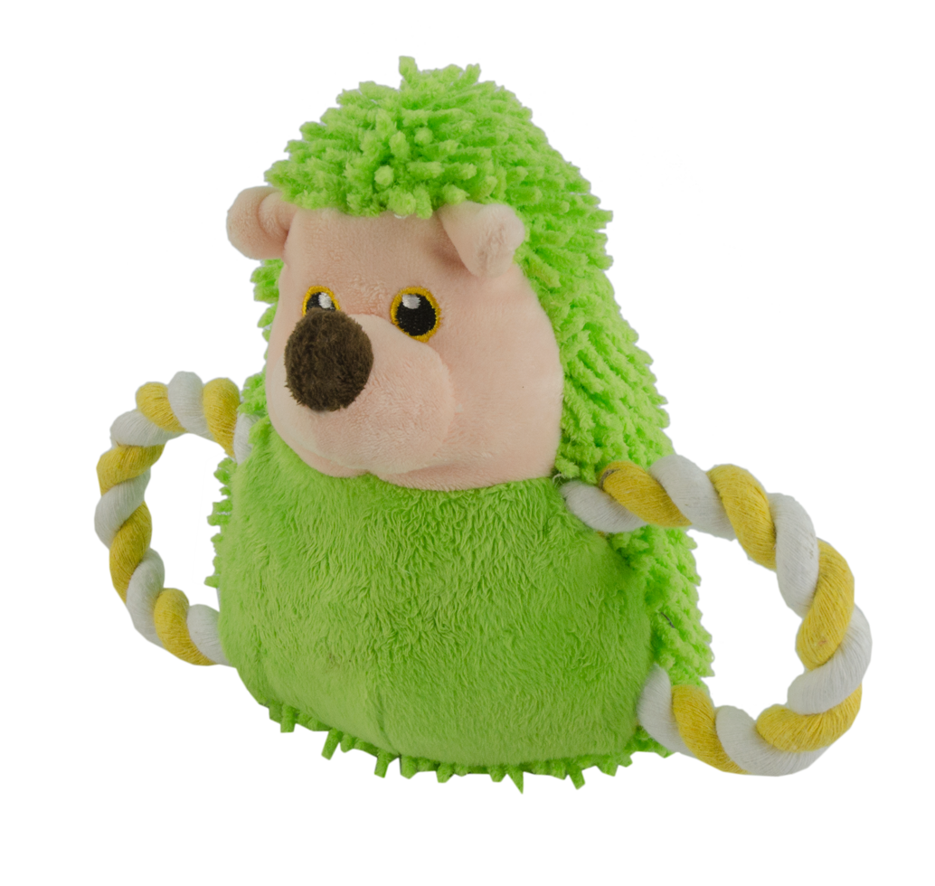 Piggy green dog toy plush