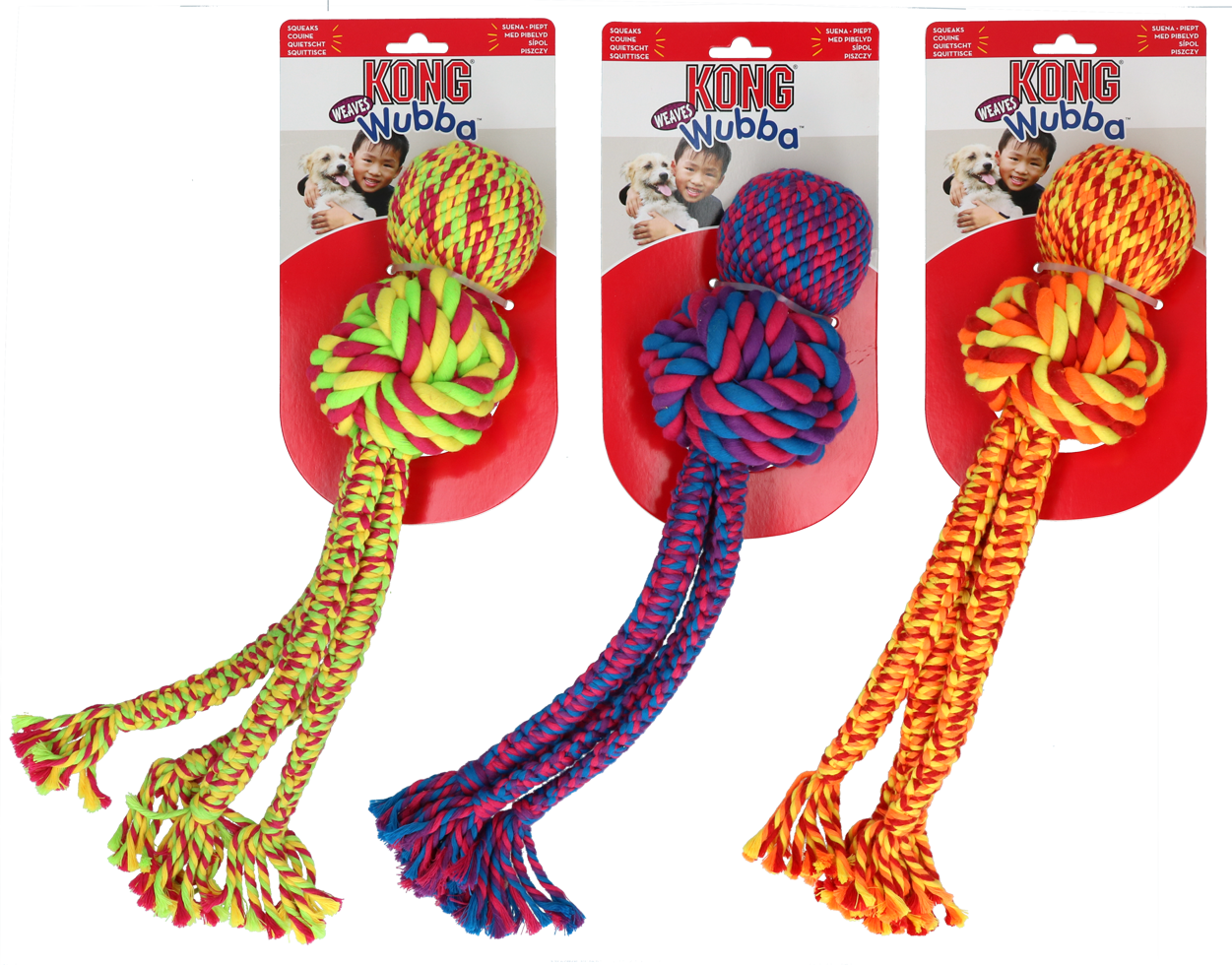 Wubba beeping rope toy XL dog toy ropes