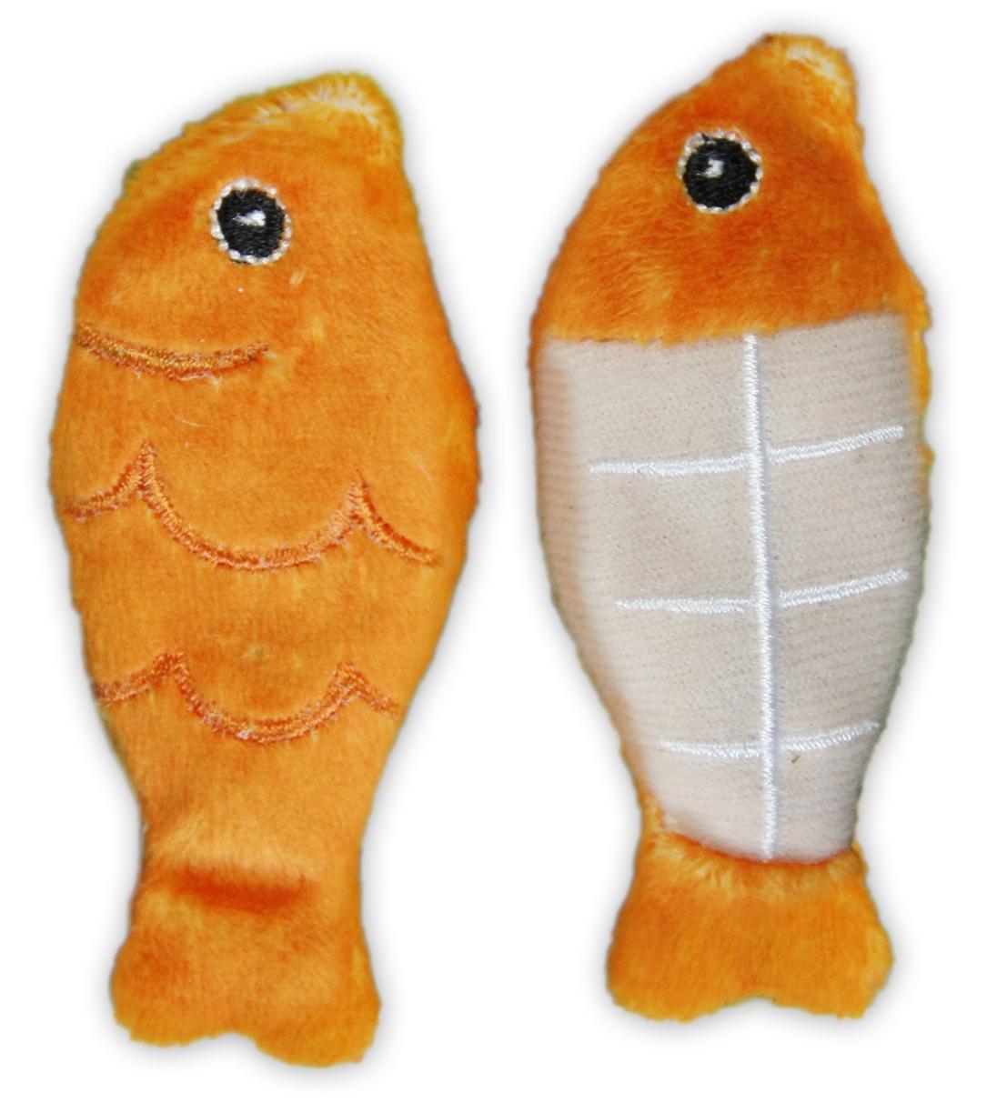 Cat root stuffed in fish 3 colours cat toy