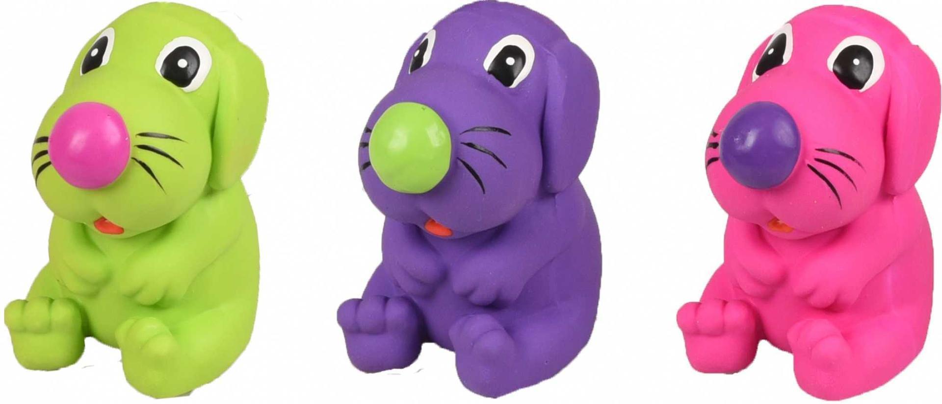 Dog toy latex dog 8,5 cm chew toy