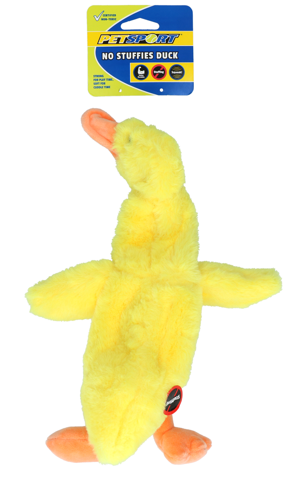 Duck without filler plush dog toy