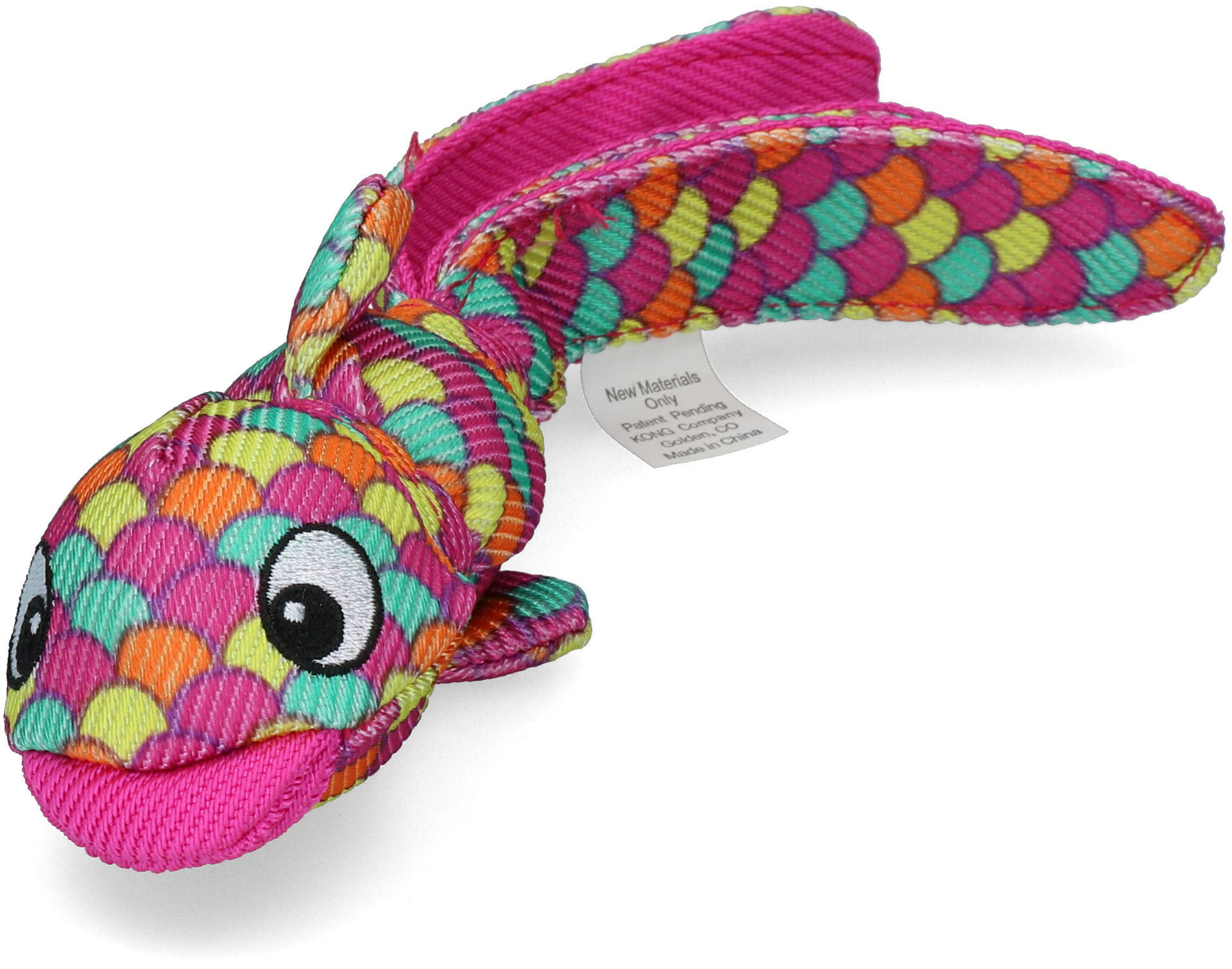 Wubba Finz dog toy made of strong material pink S