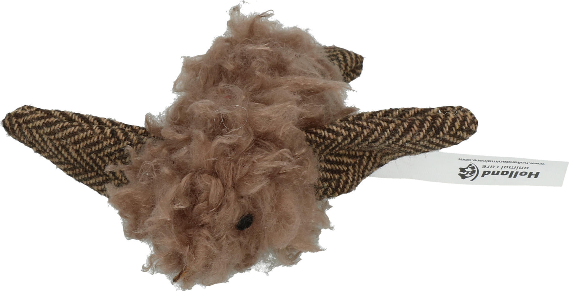 Woolly luxury bird brown cat toy