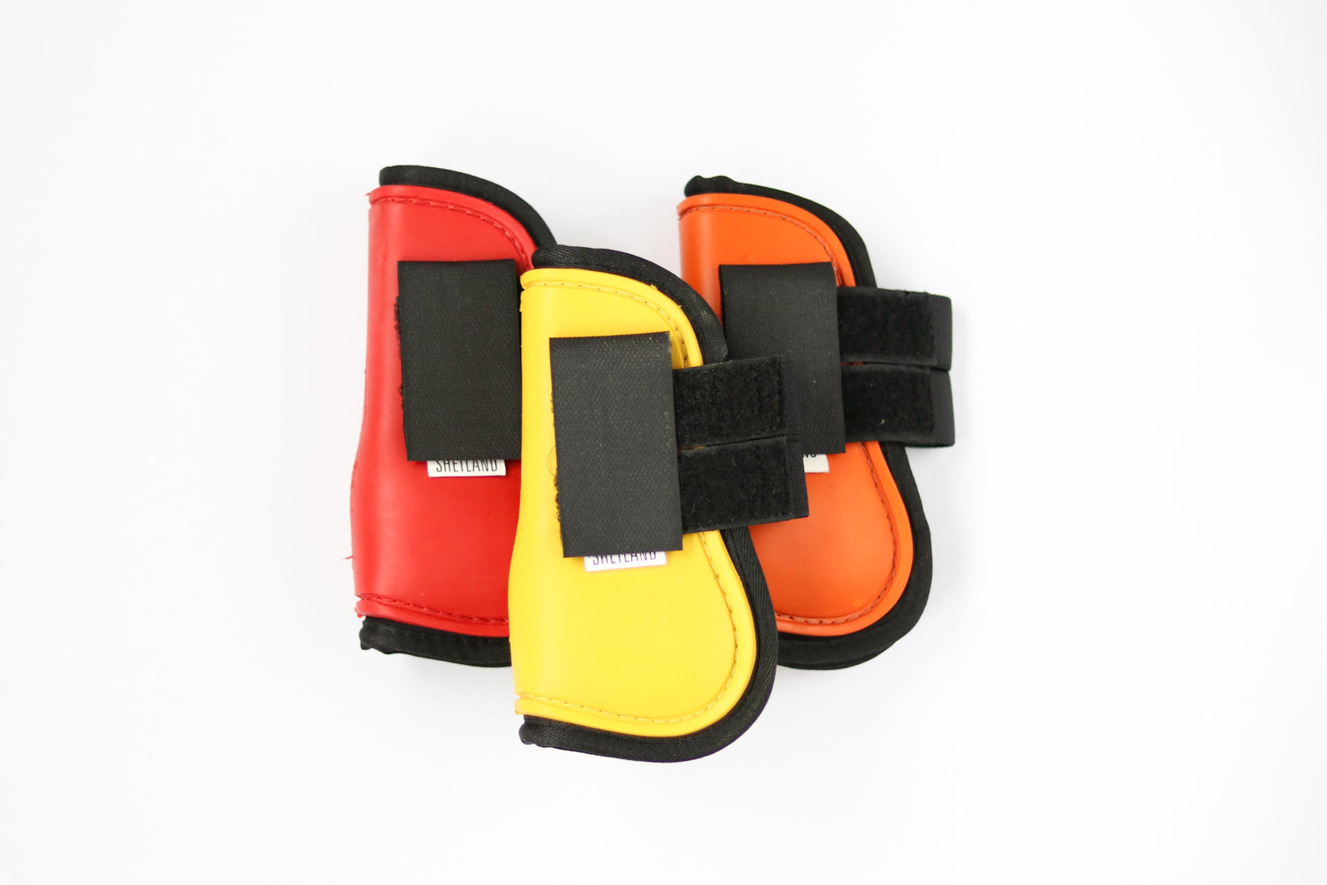11114 Tendon protection boots shetland orange horse foot protection