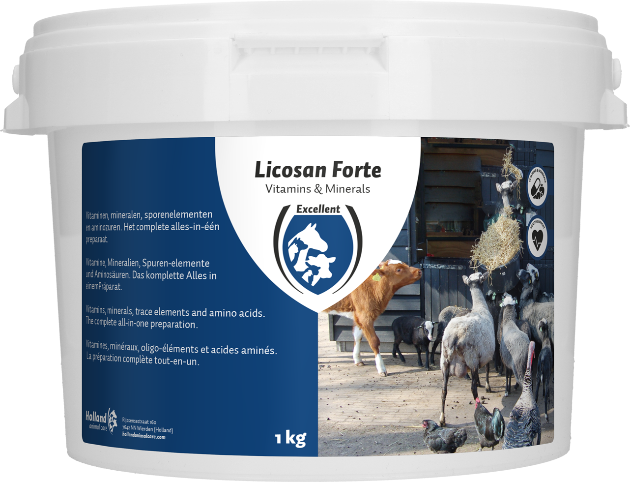 Licosan Forte supplementary feed (whole animal), bovine boluses, minerals