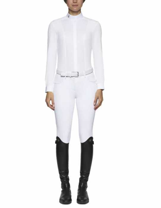 Women's micro perforated long-sleeved rider shirt CT