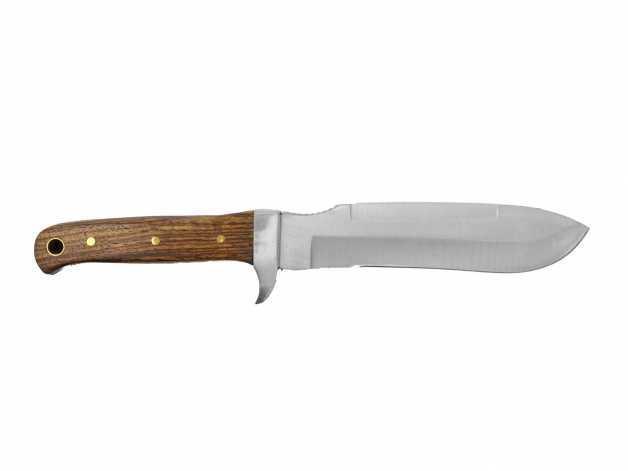 Military knife in a leather sheath