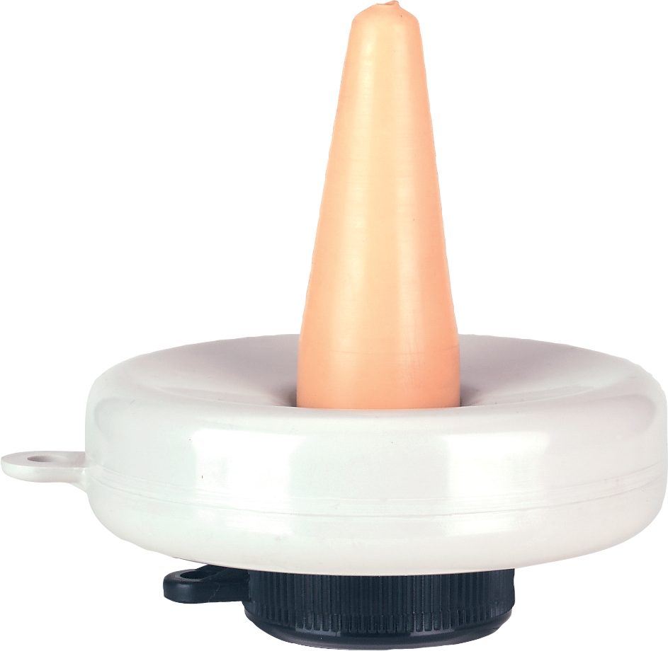 Floating udder nipple, yellow, complete for calf, cattle calf rearing