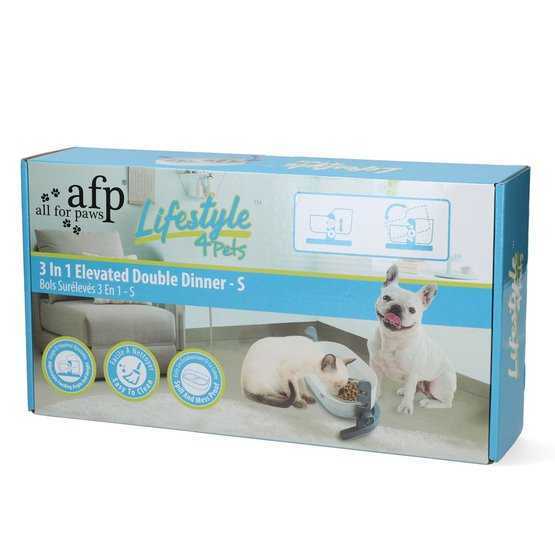 3in1 raised dog bowl