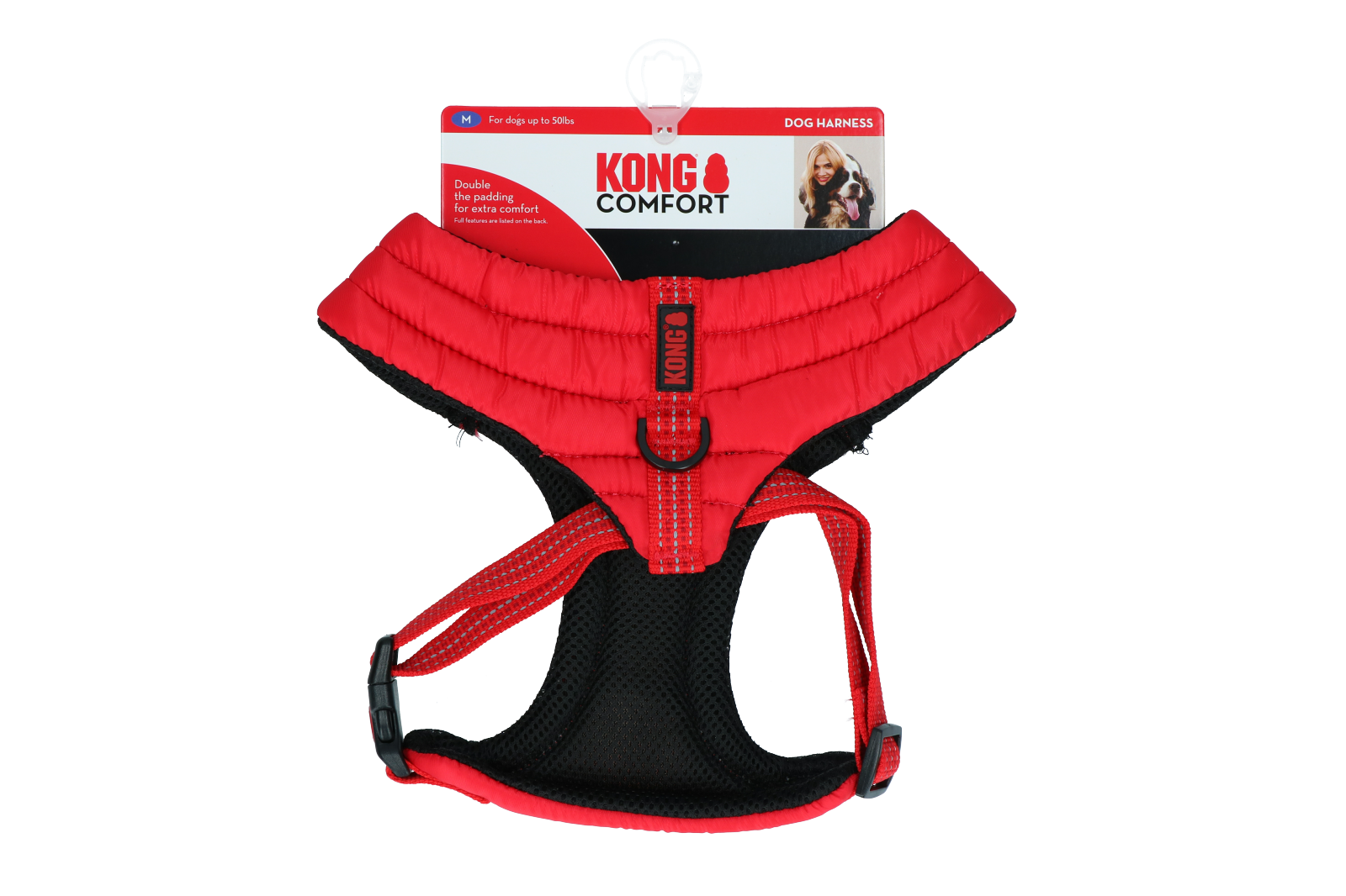Comfort dog harness S-M-L Red