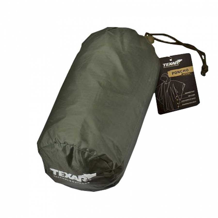 Ripstop poncho, raincoat olive