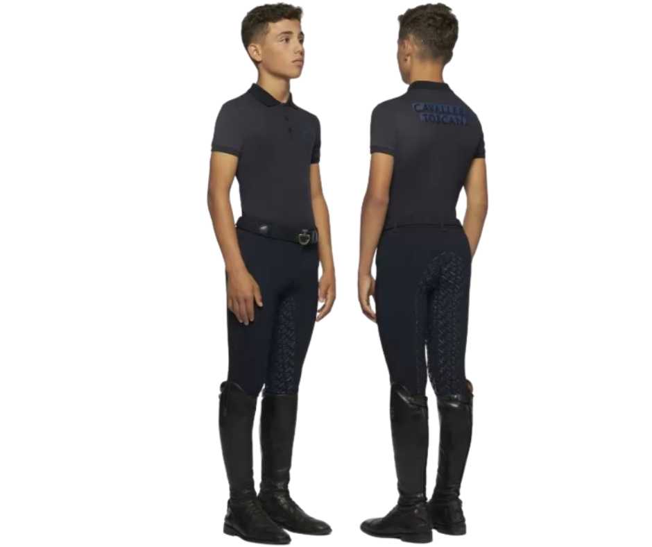 Child riding polo shirt