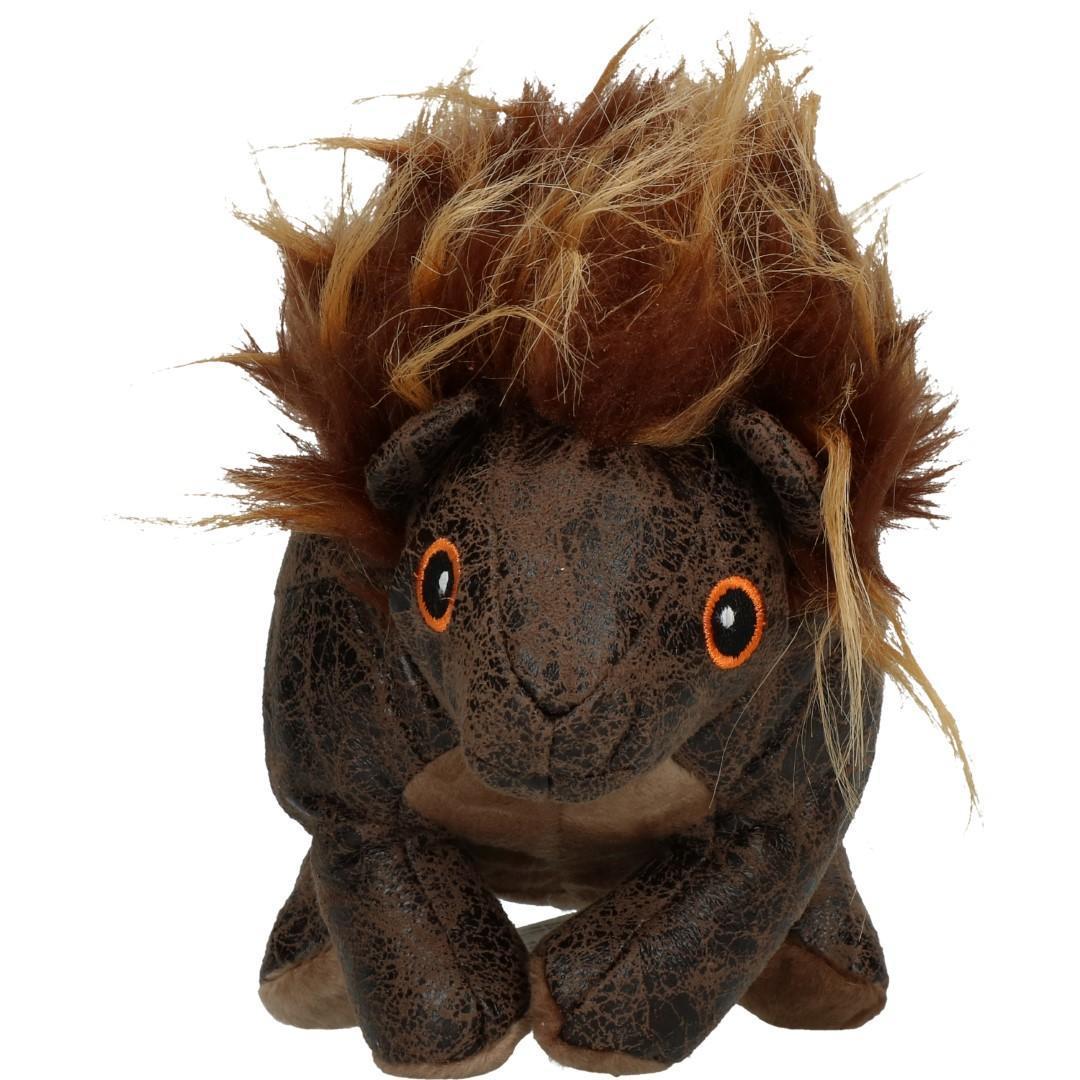 dark brown badger soft dog toy