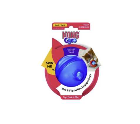 Gyro rolling dog toy