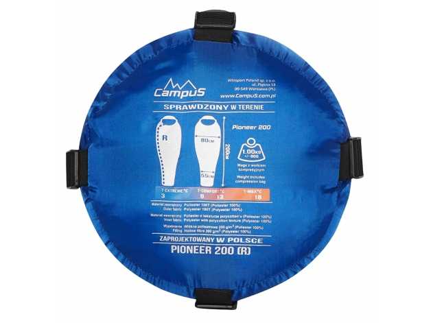 PIONEER 200 sleeping bag for right-handed people