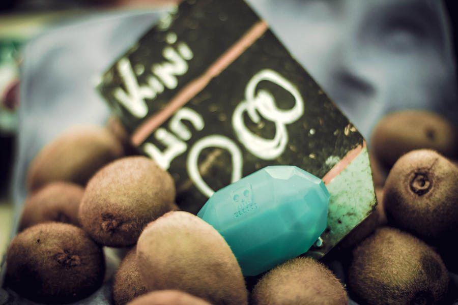 Kiwi shaped dog toy chew toy