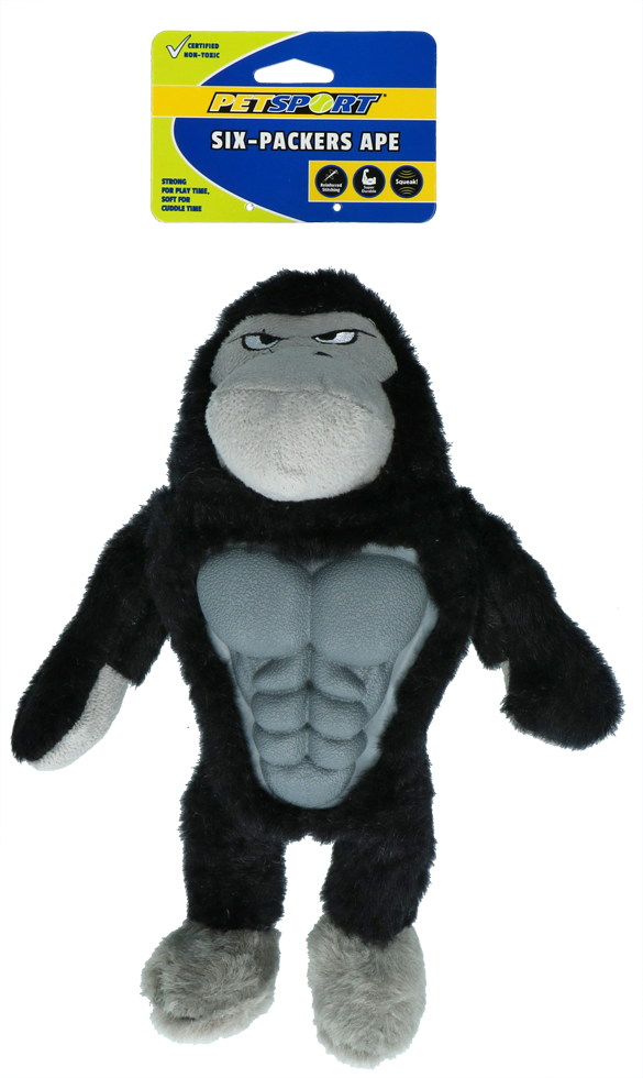 Six Packers monkey dog toy plush