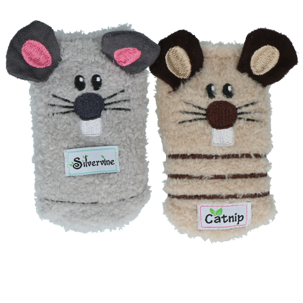 Socks filled with catnip - Mouse socks - 2 pack cat toy