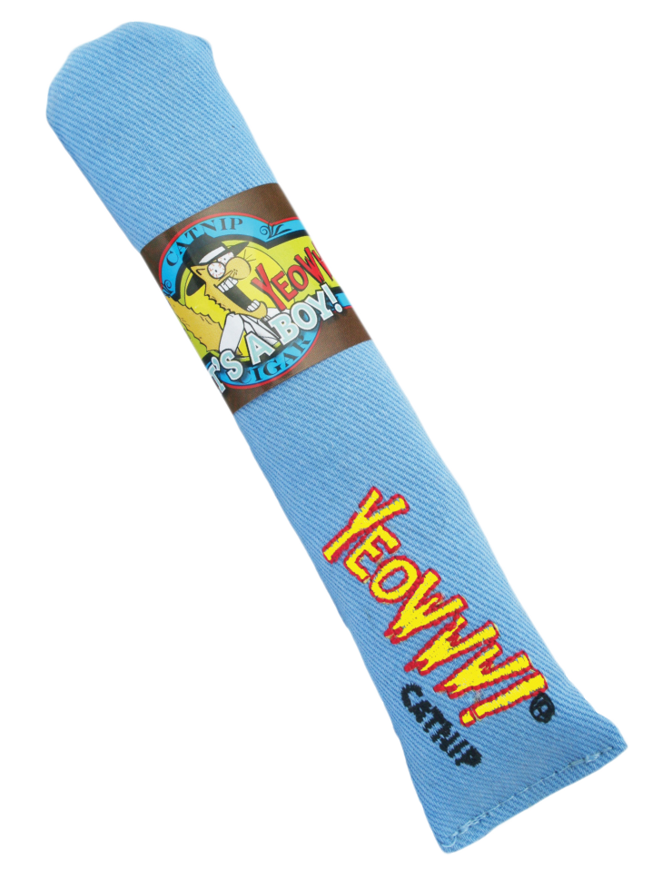 Catnip Filled Cigar Original Brown Singles Cat Toy