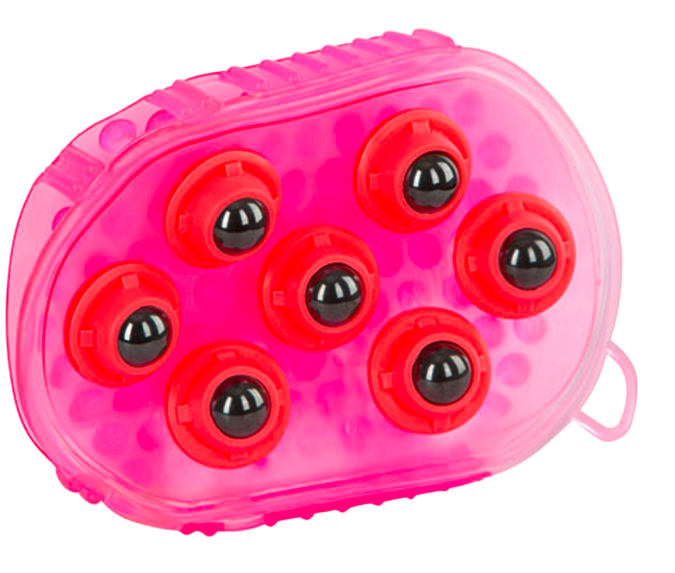 Magnetic massage brush scratching pink horse care