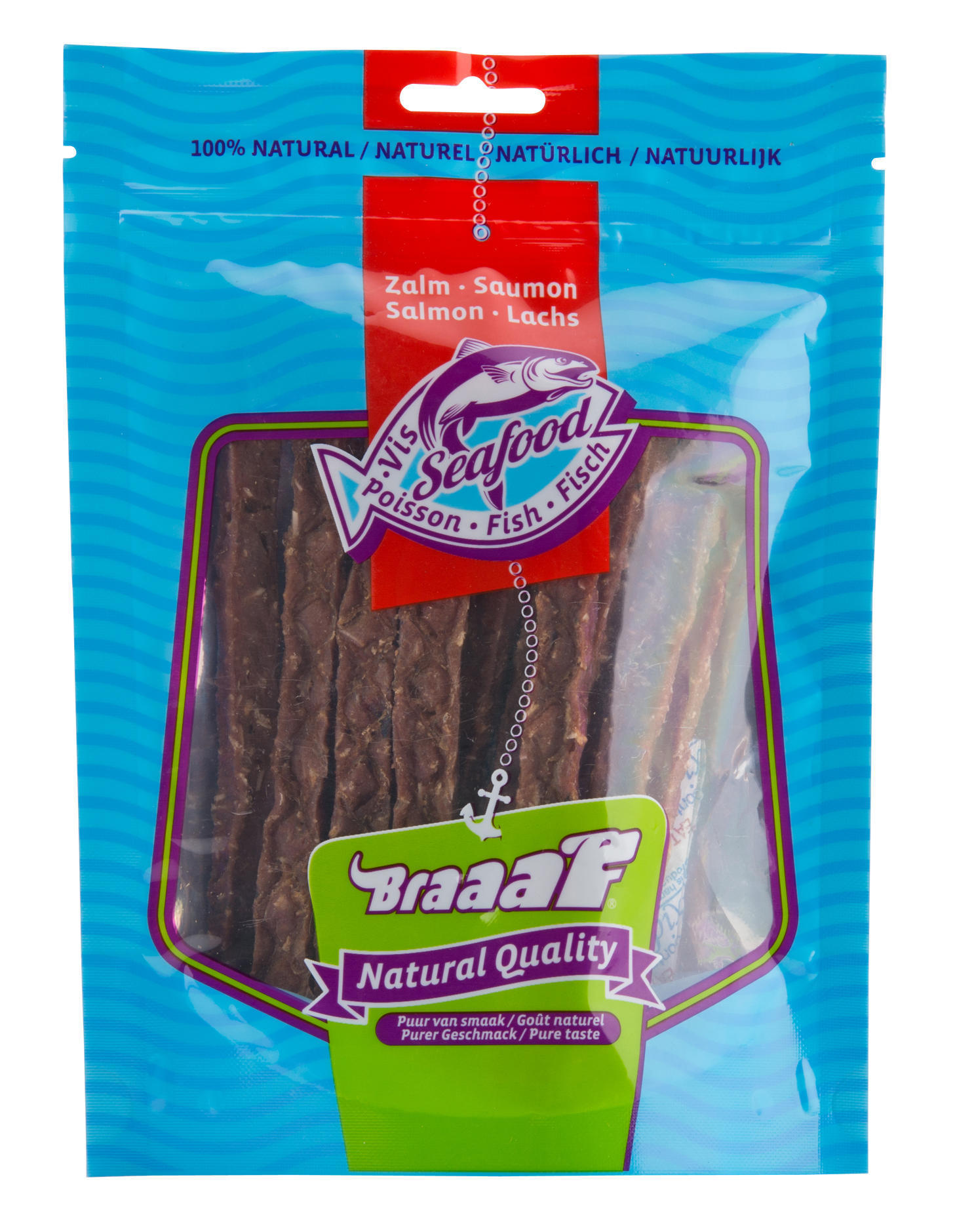 Salmon fish strips 12 cm