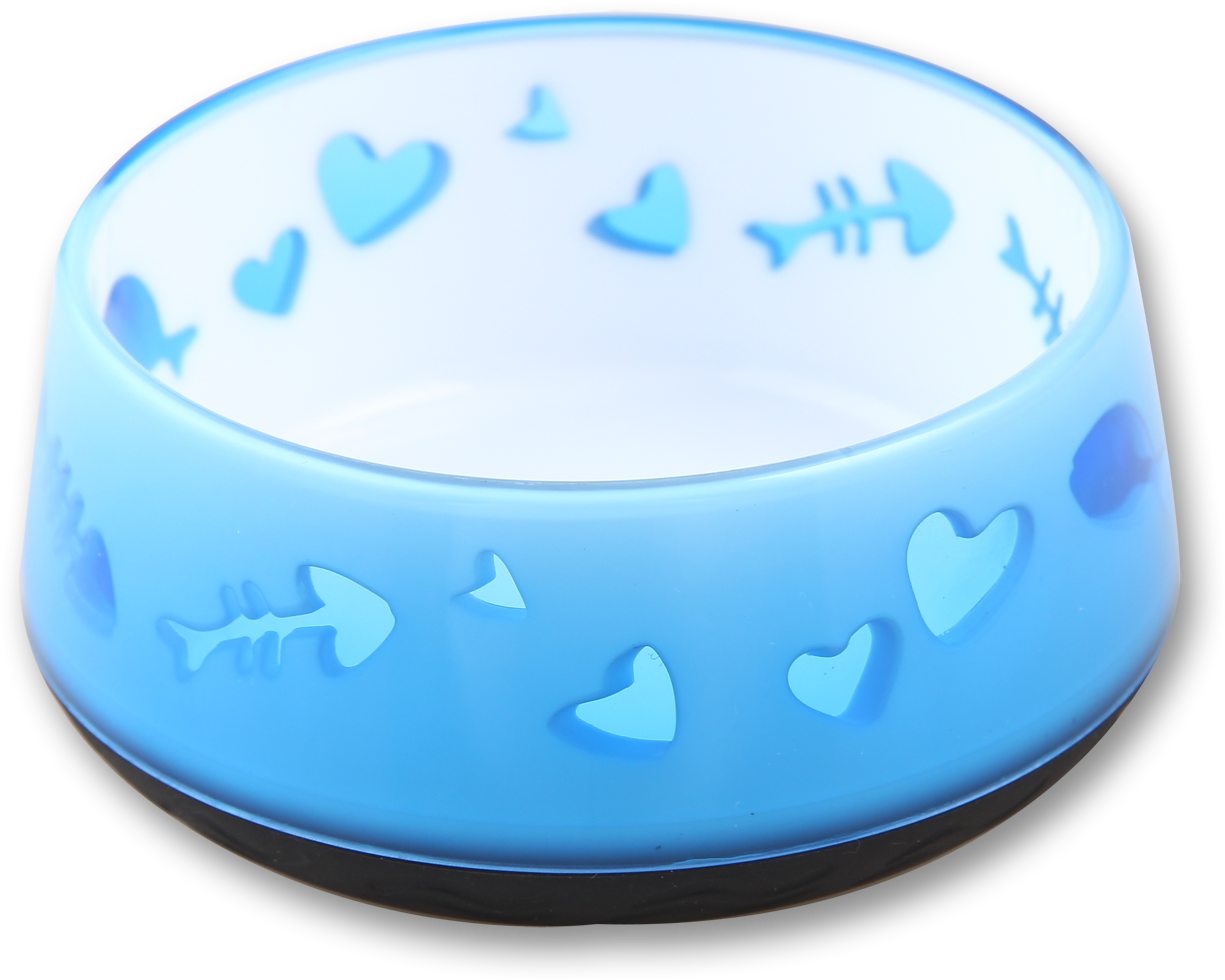 Kitty Love Bowl blue, cat Feeding bowl