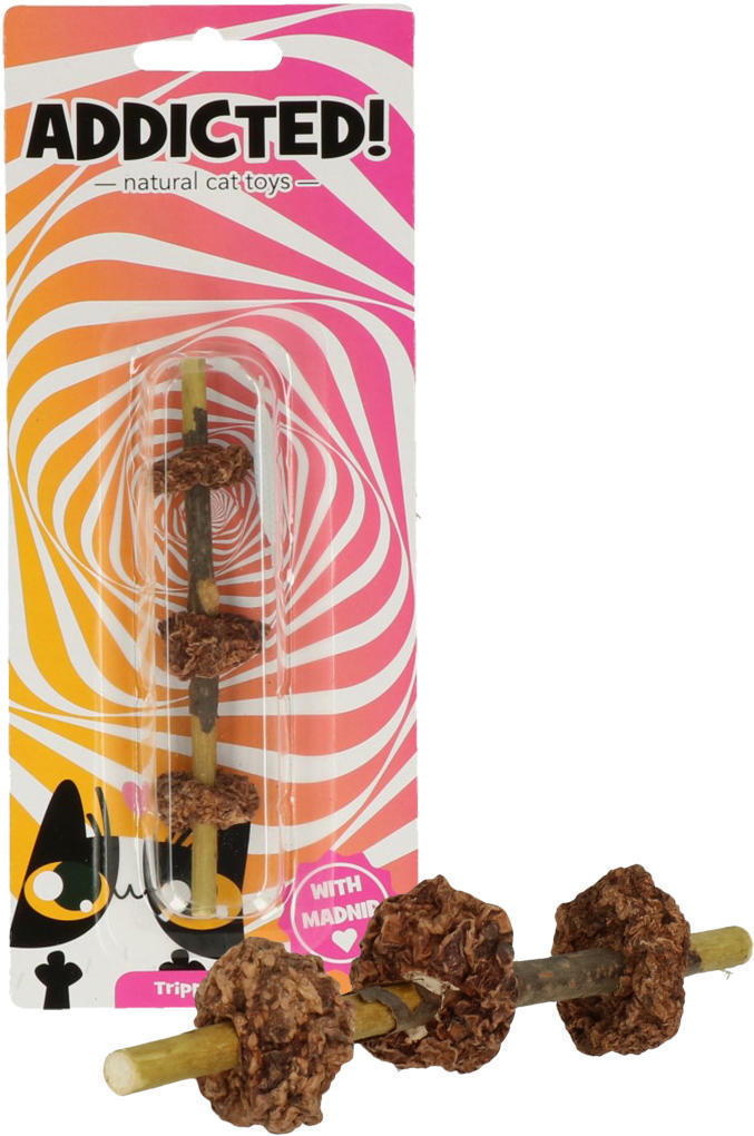 Vertical stick three fruit cat game