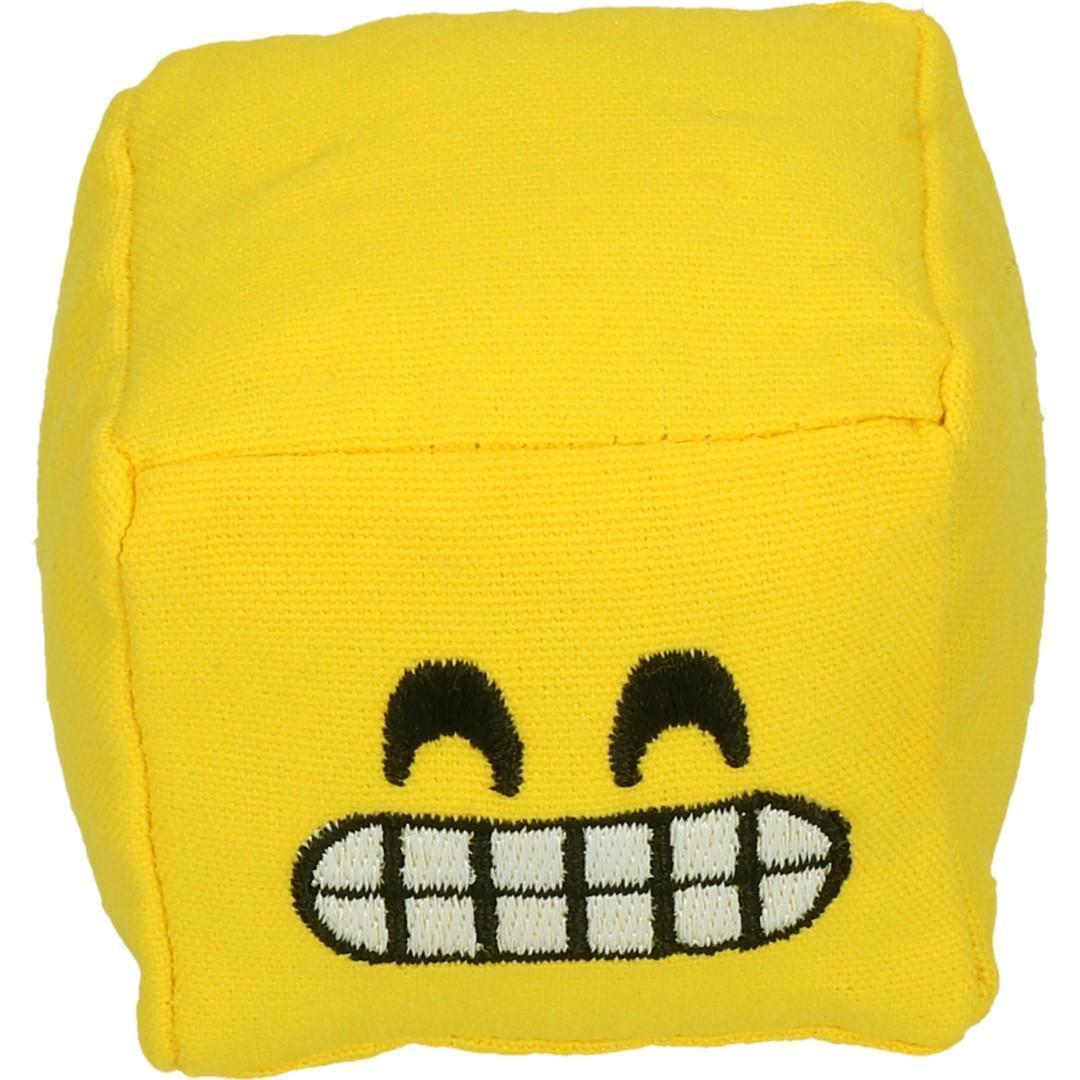 Emoji Cat Cube Grinny with cat root plush cat toy