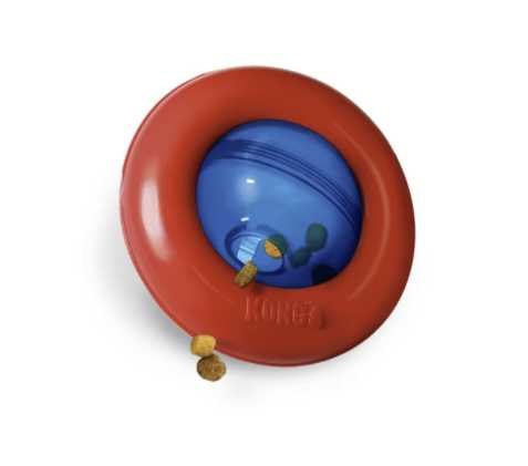 Gyro rolling dog toy