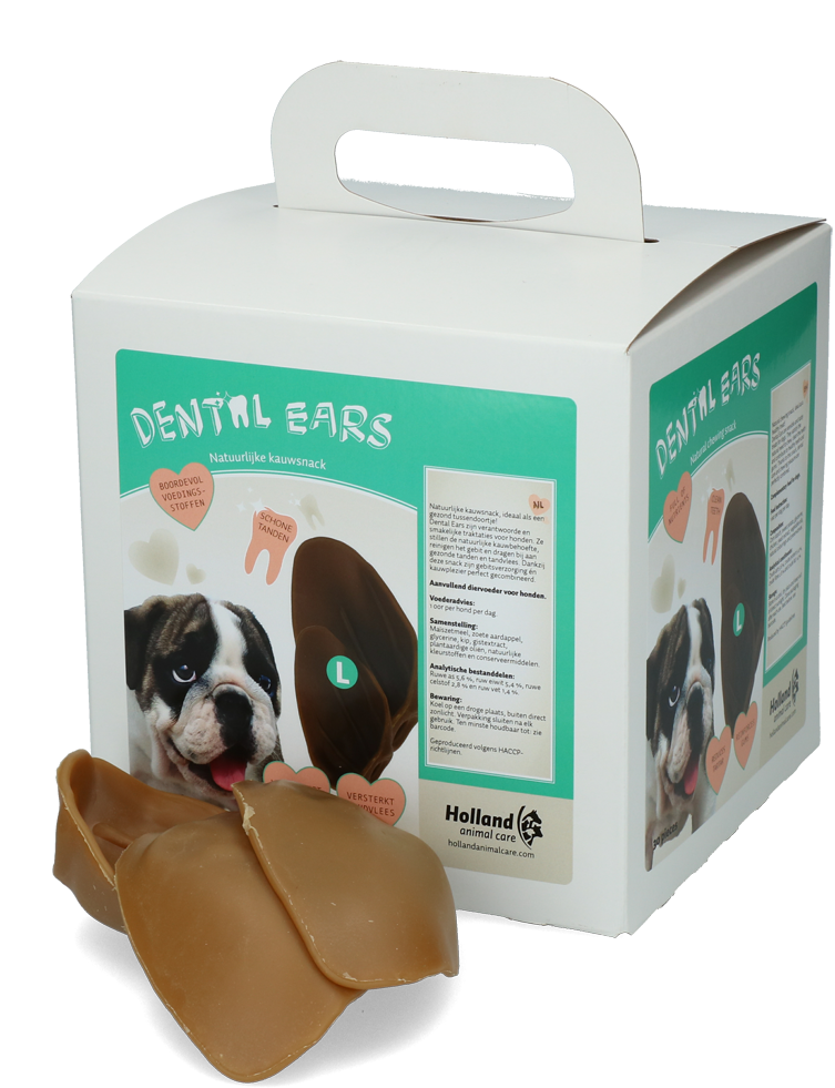 Large dental ears for dogs 30pcs