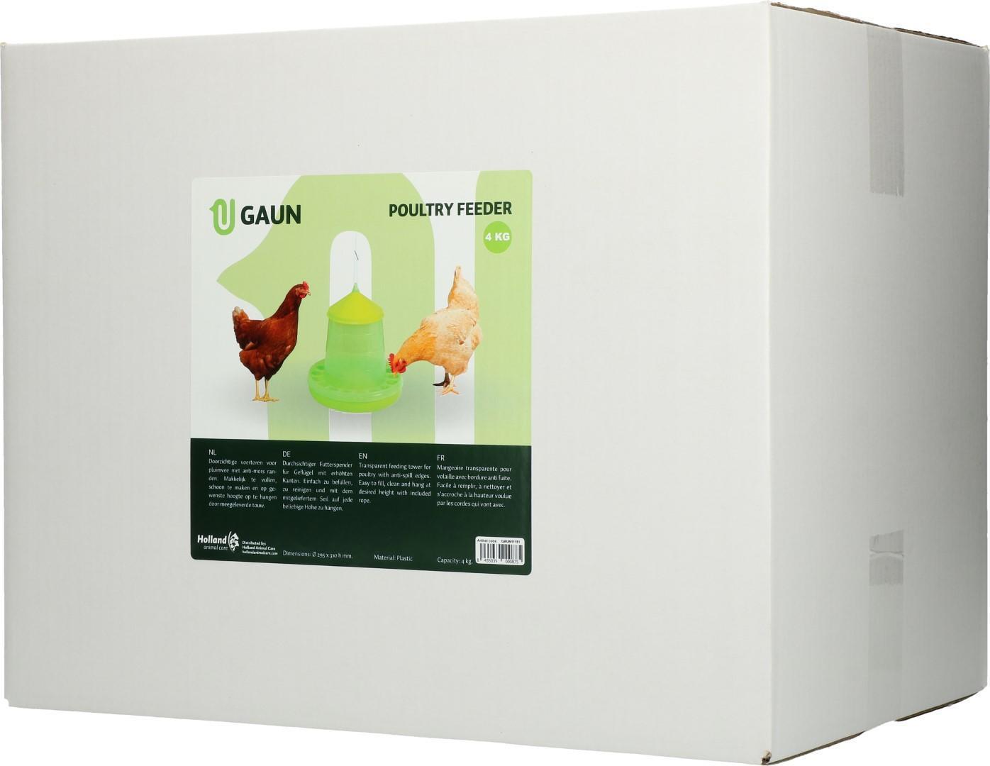 Poultry feeder, feeder 4 kg green lemon