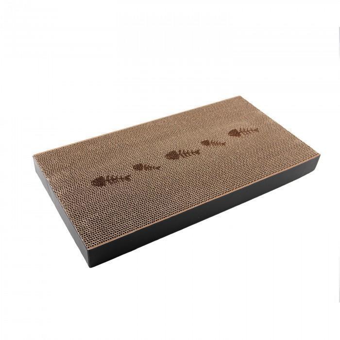 Cardboard scraper Grand 47x24,5cm with cat litter, cat bed