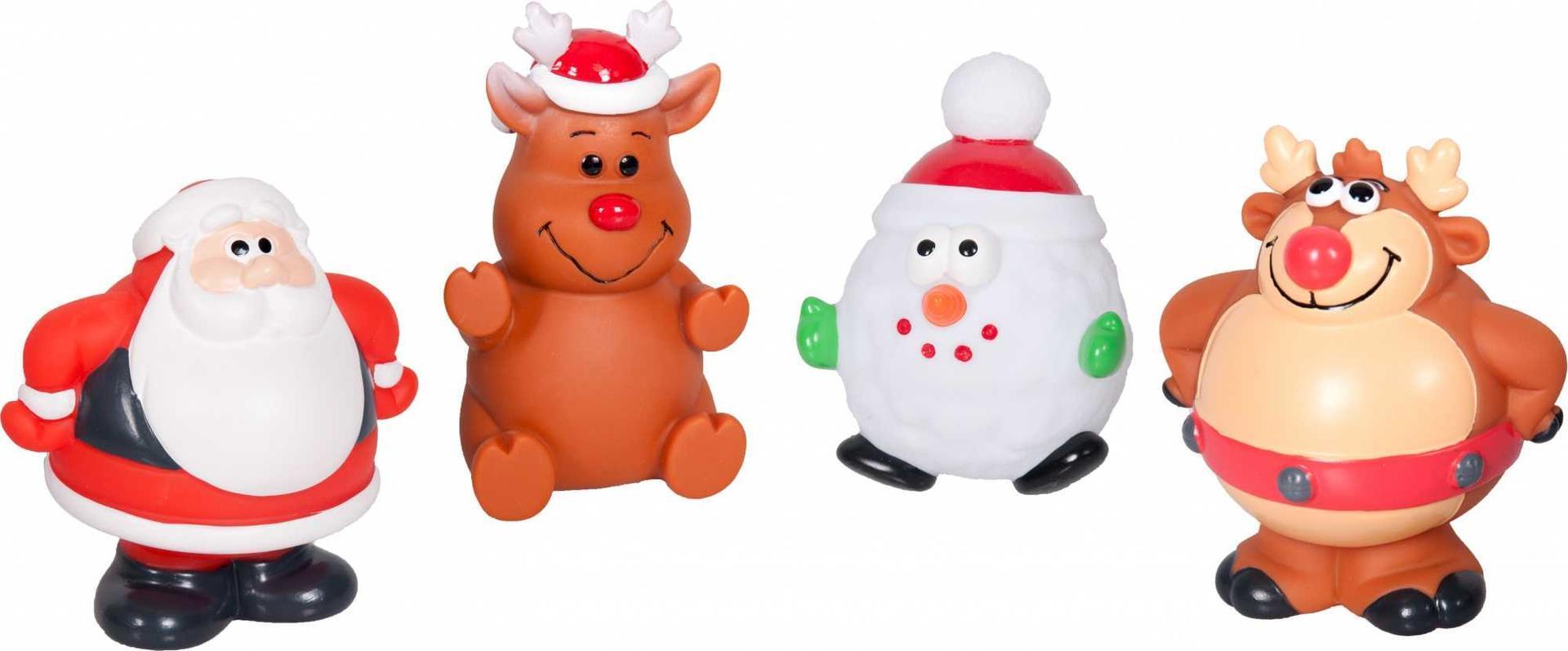 Christmas dog toy vinyl 12 cm chew toy