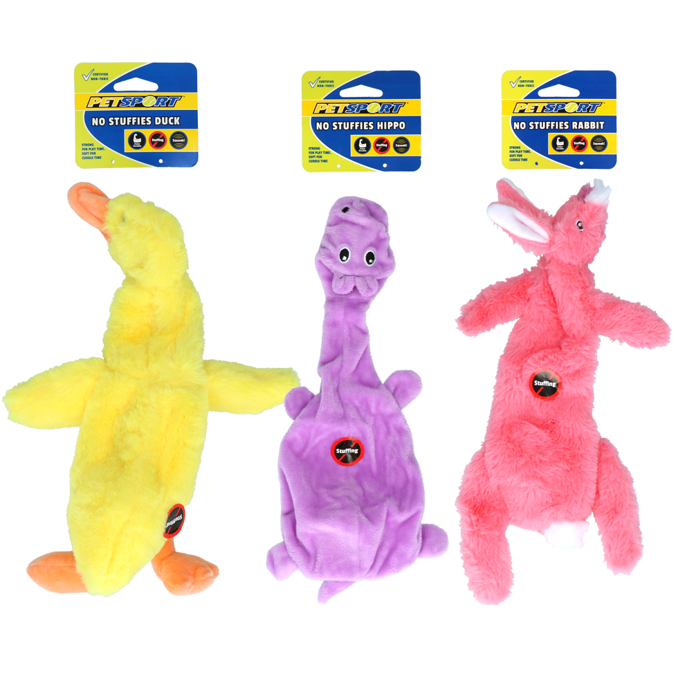 Duck without filler plush dog toy