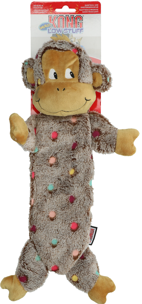 Spotted monkey dog toy plush