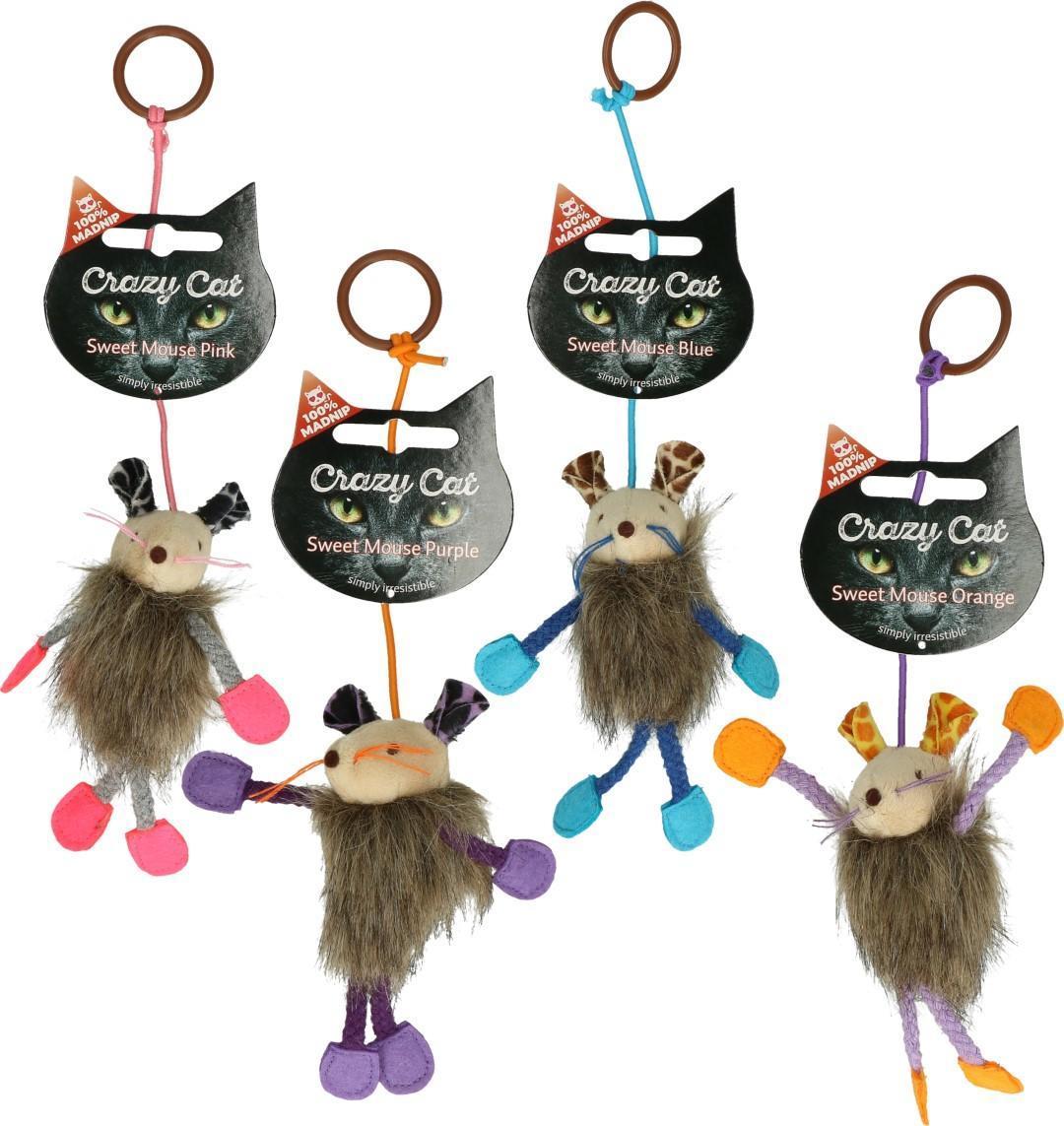 Crazy Cat Sweet Mouse with Pink Cat Root Cat Toy