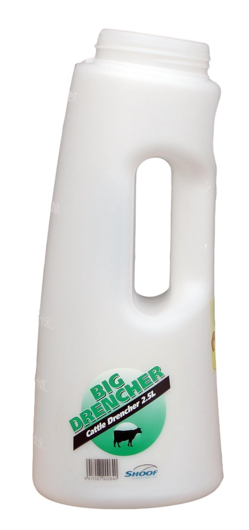 Bottle Easy Drencher 2,5 l cow / calf green , cattle calf rearing