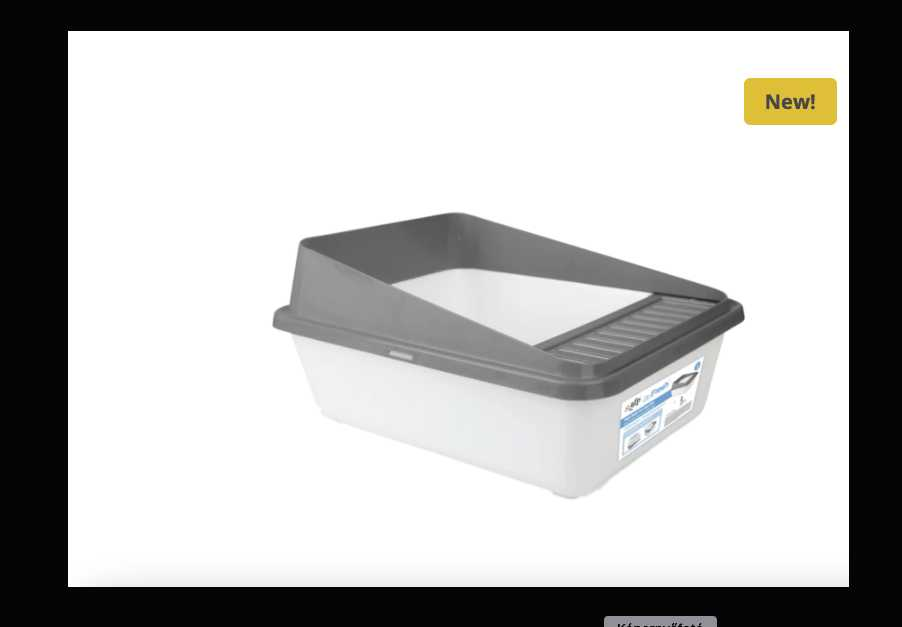 Cat litter box small sand colour