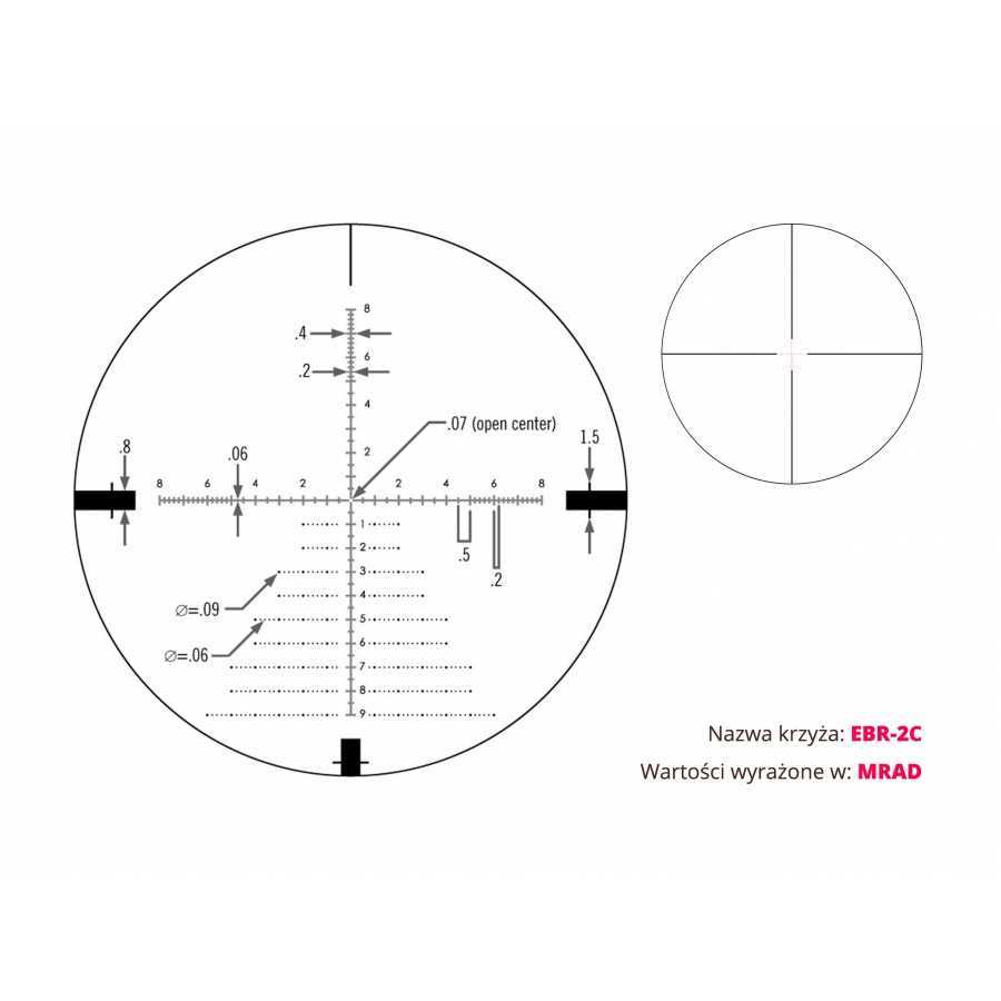 Diamondback 4-16x44 FFP 30 mm AO EBR-2C binoculars
