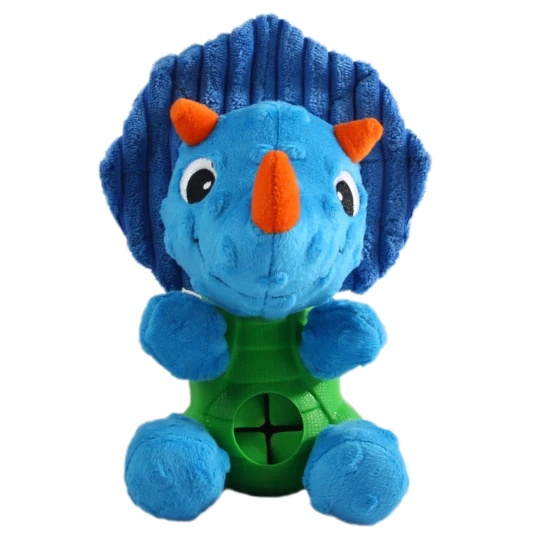 Triceratops dog toy