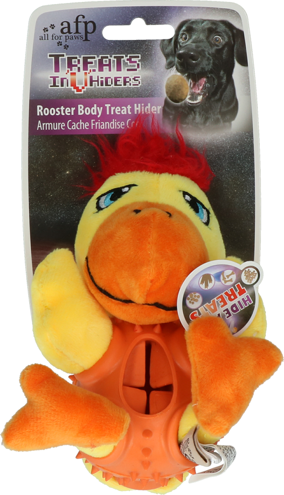 Rooster Body Treat Hider dog toy