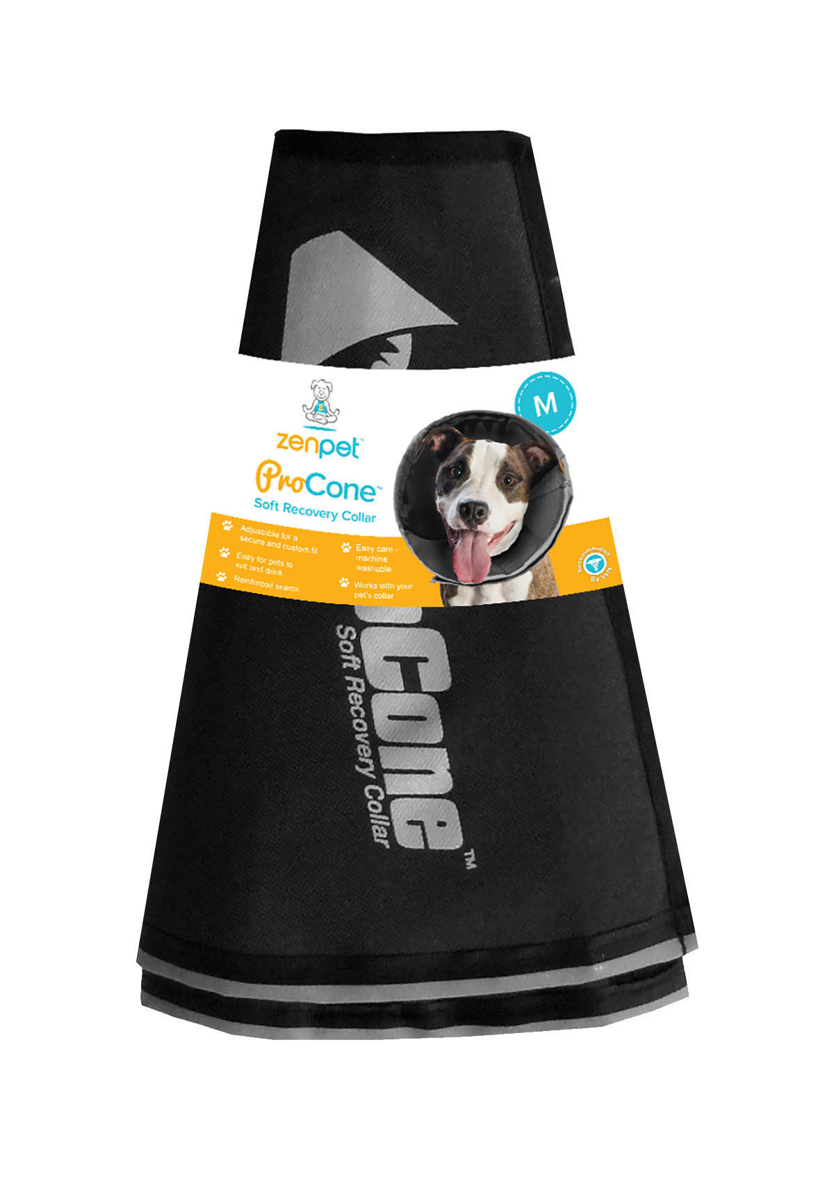 Dog protective collar with velcro M