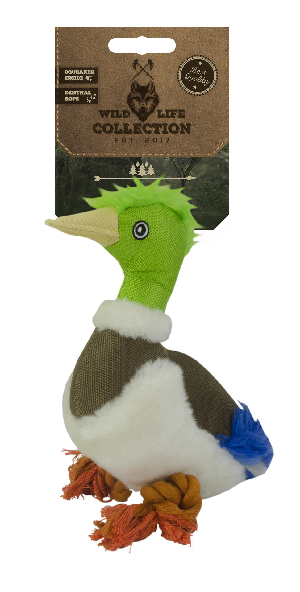Wild duck dog toy plush