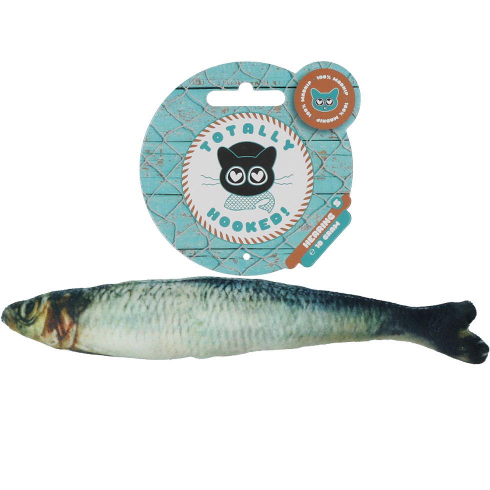 Fully hooked herring S 20cm cat toy