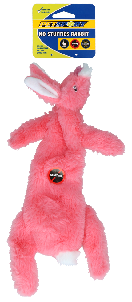 No filler rabbit dog toy plush