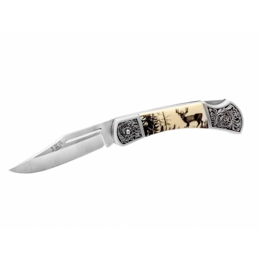 Knife JKR113 with deer pattern