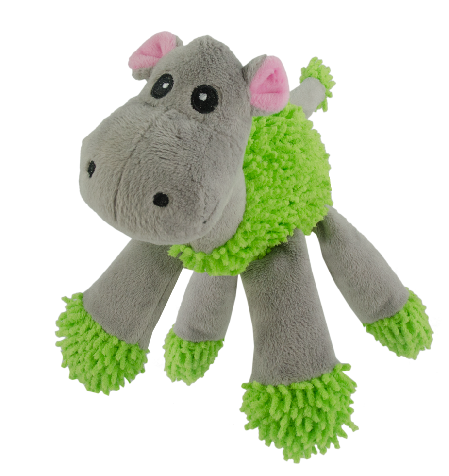 hippo soft material with 5 beepers dog toy